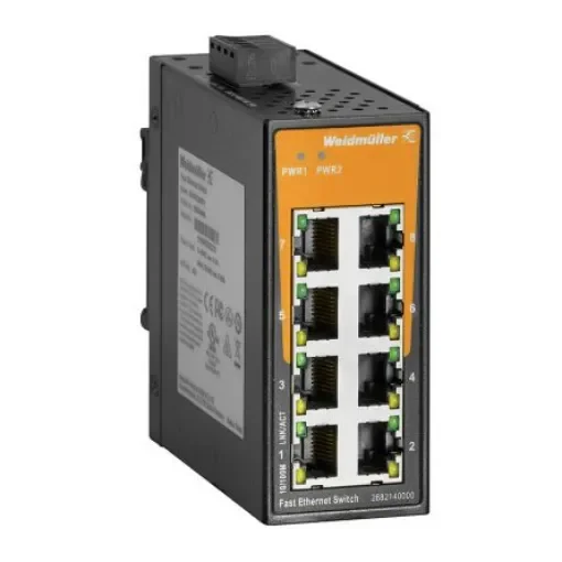 Weidmüller Unmanaged 8 x RJ45 Port Network Switch - 2682140000 product image