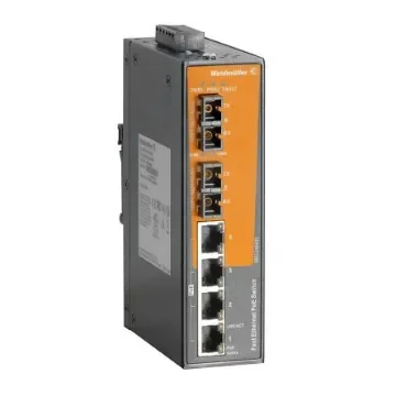 Weidmüller Unmanaged 4 x RJ45 Port Network Switch With PoE - 2682390000 product image