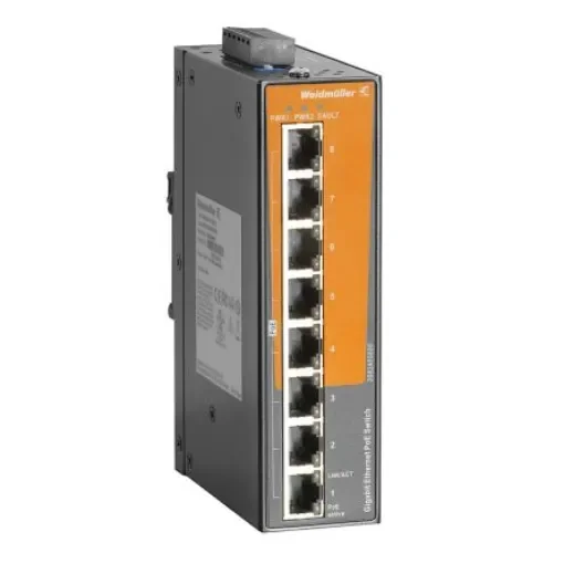 Weidmüller Unmanaged 8 x RJ45 Port Network Switch With PoE - 2682400000 product image