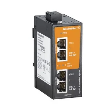 Weidmüller Managed 2 x RJ45 Port Network Switch With PoE - 2682440000 product image