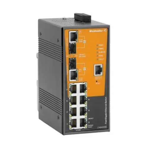 Weidmüller Managed 8 x RJ45 Port Network Switch - 2740420000 product image