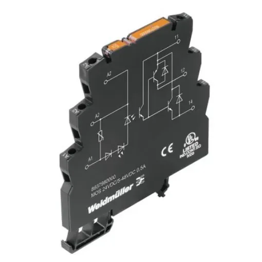 Weidmüller MOS Series Solid State Relay, 0.5 A Load, Chassis Mount, 48 V ac/dc Load, 24 V ac/dc Control - 8937980000 product image