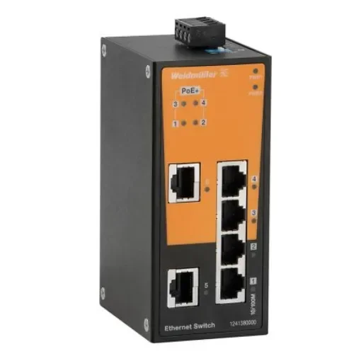 Weidmüller Unmanaged 2 x RJ45 Port Network Switch With PoE - 1286920000 product image