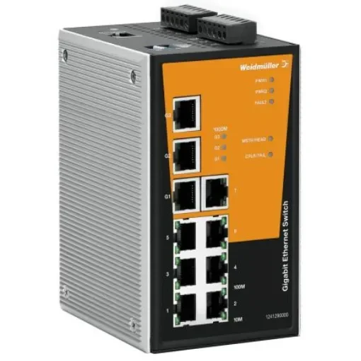 Weidmüller Managed 3 x RJ45 Port Network Switch - 1286930000 product image