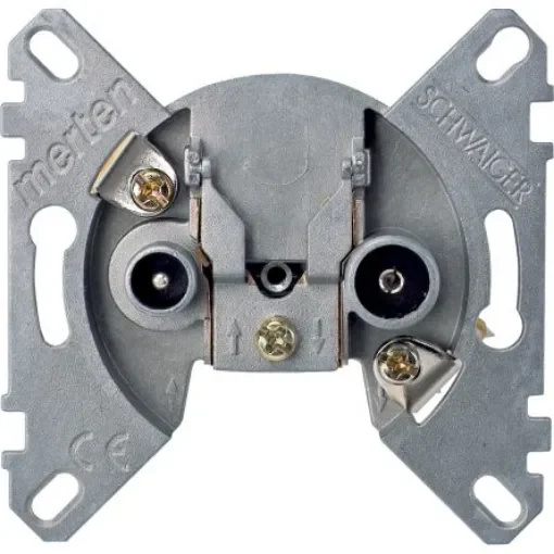 Schneider Electric Grey, 2 Gang, Merten - MTN466099 product image