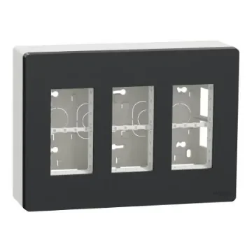 Schneider Electric Anthracite, 3 Gang, New Unica - NU123454 product image