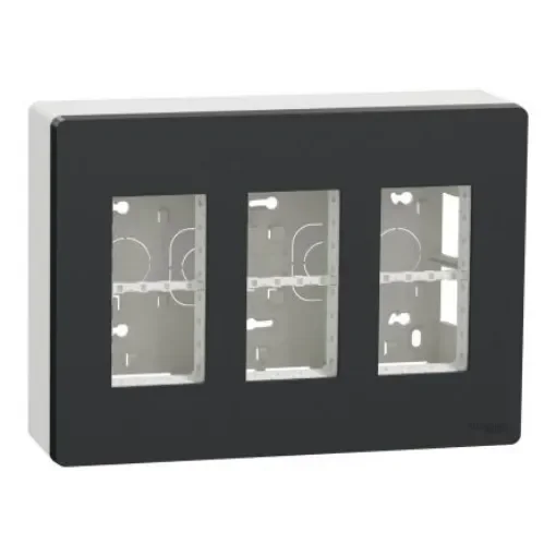 Schneider Electric Anthracite, 3 Gang, New Unica - NU123454 product image
