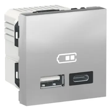 Schneider Electric Grey, 2 Gang, New Unica - NU301830 product image