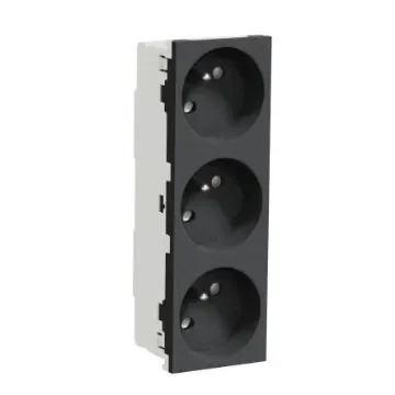 Schneider Electric Anthracite, 3 Gang, New Unica - NU307954 product image