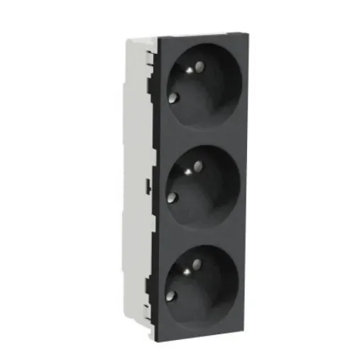 Schneider Electric Anthracite, 3 Gang, New Unica - NU307954 product image