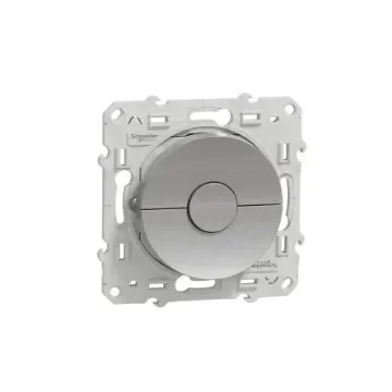 Schneider Electric Grey Rocker Switch, 3 Gang, Odace - S530208 product image