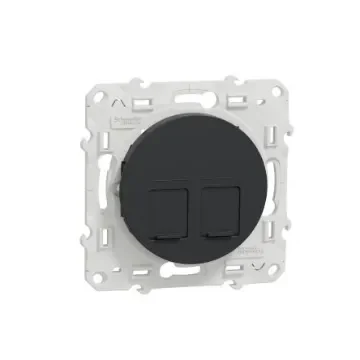 Schneider Electric Anthracite, 2 Gang, Odace - S540485 product image