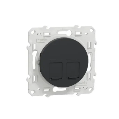 Schneider Electric Anthracite, 2 Gang, Odace - S540485 product image