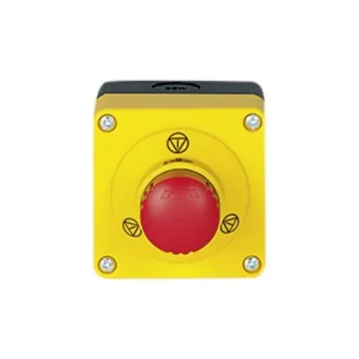 Pilz Mechanical Latching Emergency Stop Push Button, Wall Mount, 22.3mm Cutout, 2NC - 400447 product image