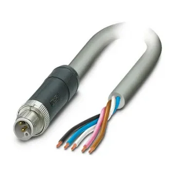 Phoenix Contact, Power, 1.5m 5 Core, Grey Polyurethane PUR Power Cable - 1414883 product image