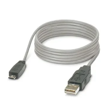 Phoenix Contact , Male USB A to Male Micro USB B, 2m - 2701626 product image