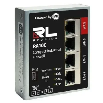 Red Lion RA10C000000000D0, Managed 7 Port Compact Industrial Firewall RJ-45 product image