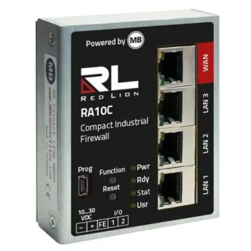 Red Lion RA10C000000000D0, Managed 7 Port Compact Industrial Firewall RJ-45 product image