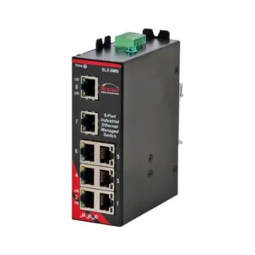Red Lion Controls SLX-8MS-1, Managed 8 Port Ethernet Switch RJ-45 product image