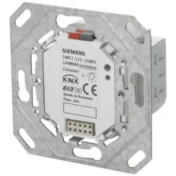 Siemens UP 525 Dimming Controller Dimming Controller, Flush Mount Mount, 230 V ac, 60mm Diameter - 5WG1525-2AB03 product image