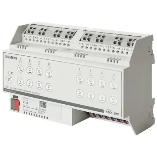 Siemens N 536 12W Dimming Controller Switch Actuator, 230 V ac - 5WG1536-1DB51 product image