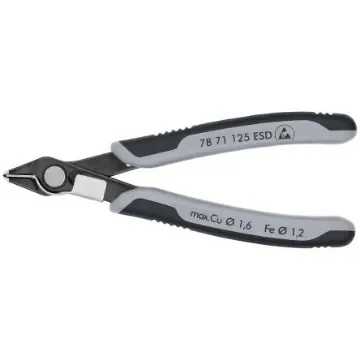 Knipex Super Knips® ESD Safe Precision Diagonal Cutter - 78 71 125 ESD product image