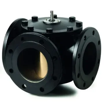 Siemens 3 port Actuated Valve, Rotary Valve type , 100mm Pipe Size, 600 kPa - VBF21.100 product image