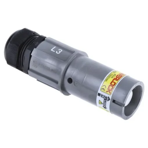 ITT Cannon, Veam Powerlock Grey Cable Mount Industrial Power Plug, Rated At 400A, 1.0 kV - NLS-3-GY-S120-M40A product image