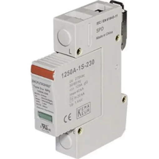 Bourns Single, Three Phase Surge Protector, 40kA, 2.5kV, DIN Rail Mount - 1250A-3S-600 product image