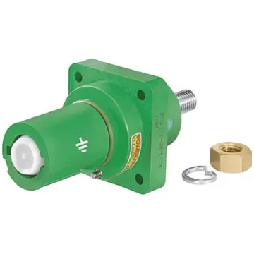 ITT Cannon, Veam Powerlock Green Panel Mount Industrial Power Socket, Rated At 400A, 1.0 kV - NPDFT-E-GN-L-T4 product image