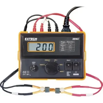 Extech 380462-NIST Ohm Meter, 2000 Mega Ohm Max, Low Resistance product image