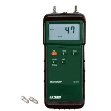 Extech 407910 Differential Manometer With 2 Pressure Port/s, Max Pressure Measurement ±29psi product image