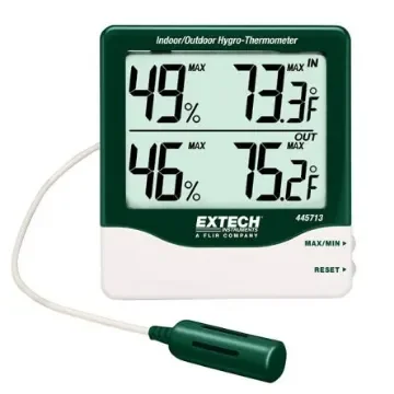 Extech 445713 Digital Thermohygrometer, ±5 %RH Accuracy, +140°F Max, 99%RH Max product image