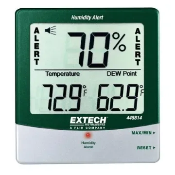 Extech 445814 Digital Thermohygrometer, ±4 %RH Accuracy, +140°F Max, 99%RH Max product image