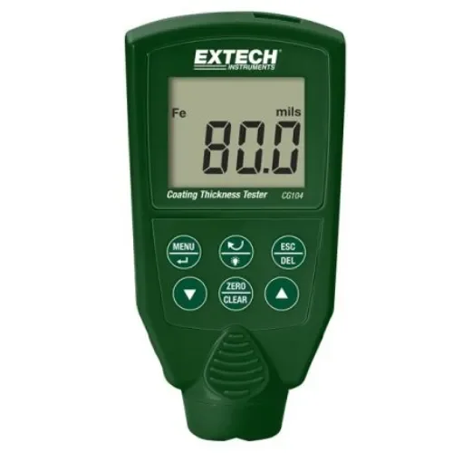 Extech CG104 Thickness Gauge, 0µm - 2000µm, ±10 Accuracy, 1 µm Resolution, Backlit LCD, LED Display product image