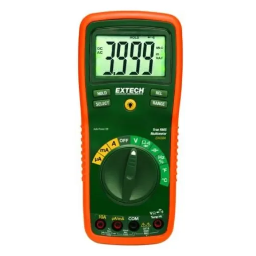 Extech EX430A Backlit LCD Multimeter, 10A ac Max, 10A dc Max, 600V ac Max product image