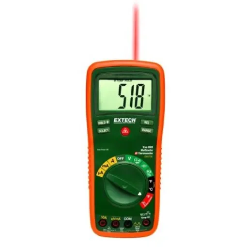 Extech EX470A Backlit LCD Multimeter, 10A ac Max, 10A dc Max, 600V ac Max product image