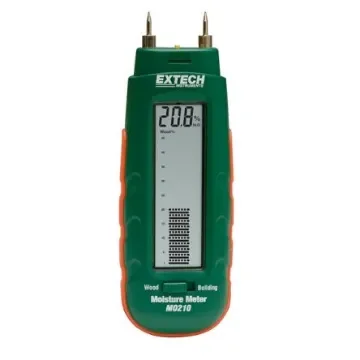 Extech MO210 Moisture Meter, 44% Max, ±1 % Accuracy, Digital, LCD Display, Battery-Powered product image