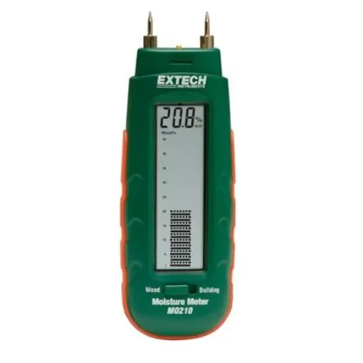 Extech MO210 Moisture Meter, 44% Max, ±1 % Accuracy, Digital, LCD Display, Battery-Powered product image