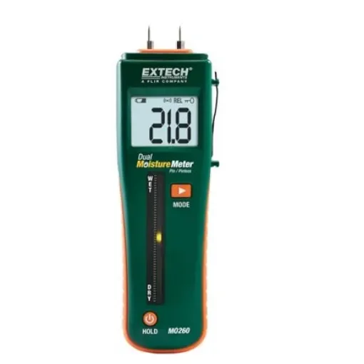 Extech MO260 Moisture Meter, 94.8% Max, Backlit Digital LCD Display, Battery-Powered product image