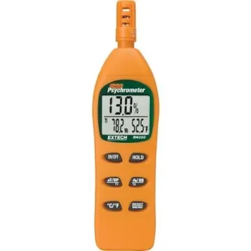 Extech RH300 Psychrometer, 158°F Max, ±1.8 °F Accuracy, Digital Display, Battery-Powered product image