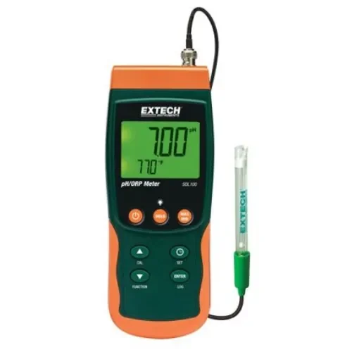 Extech SDL100 pH Meter, ±0.02pH Accuracy, 0.01pH Resolution, 14pH Max, 65 °C Max product image