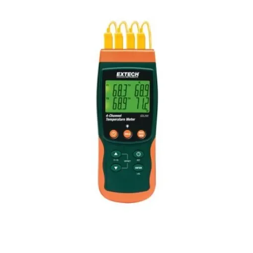 Extech SDL200-NIST Digital Thermometer for Temperature measurement Use, E, J, K, R, RTD, S, T Probe, 6 Input(s), product image