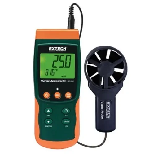 Extech SDL310 Vane Anemometer, 25m/s Max, Measures Air Velocity, Temperature product image