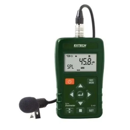 Extech SL400-NIST  Datalogging Sound Level Meter, 30dB to 130dB, 8kHz max product image