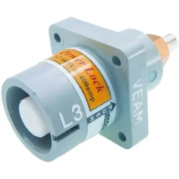 ITT Cannon, Veam Powerlock Grey Panel Mount Industrial Power Plug, Rated At 400A, 1.0 kV - NPS-3-GY-T4 product image
