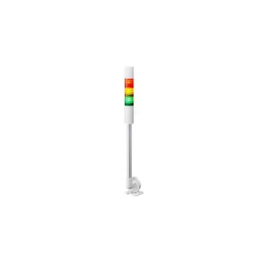 Patlite LR Series Multicolour Buzzer Signal Tower, 3 Lights, 24 V dc, Wall/pole Mount - LR4-302QJBW-RYG product image