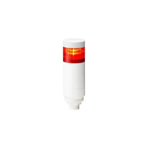 Patlite LR Series Multicolour Signal Tower, 1 Lights, 24 V dc, Nut Mounted - LR6-102WCNW-R+FB295 product image