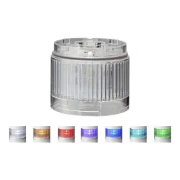 Patlite LR6 Series Clear Light Module for Use with Signal Tower, LED Bulb, DC, IP65 - LR6-E-MZ+FB295 product image