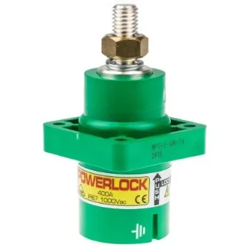 ITT Cannon, Veam Powerlock Green Panel Mount Industrial Power Plug, Rated At 400A, 1.0 kV - NPS-E-GN-T4 product image